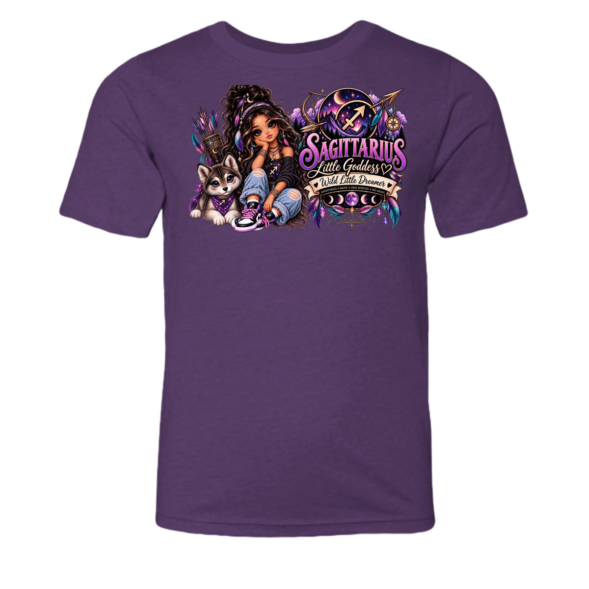 Heather Team Purple - 3001YCVC - FRONT
