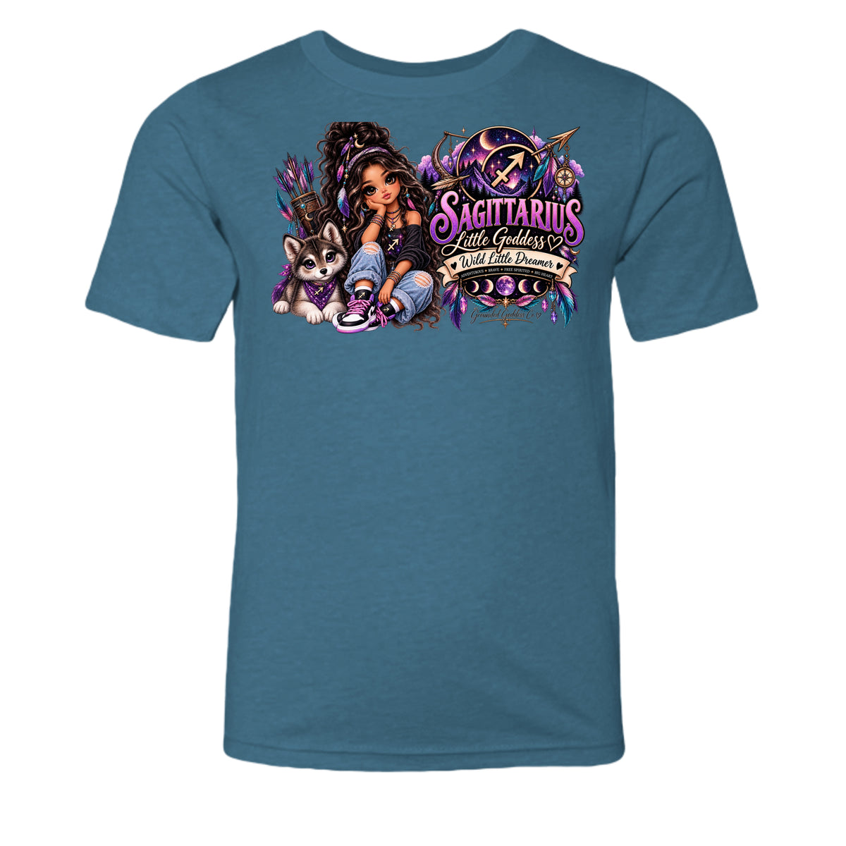 Heather Deep Teal - 3001YCVC - FRONT