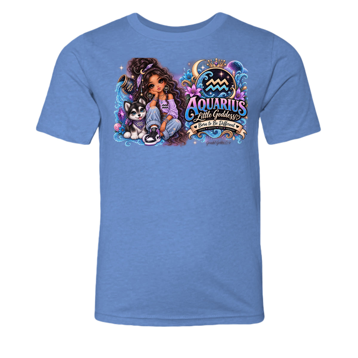 Heather Columbia Blue - 3001YCVC - FRONT