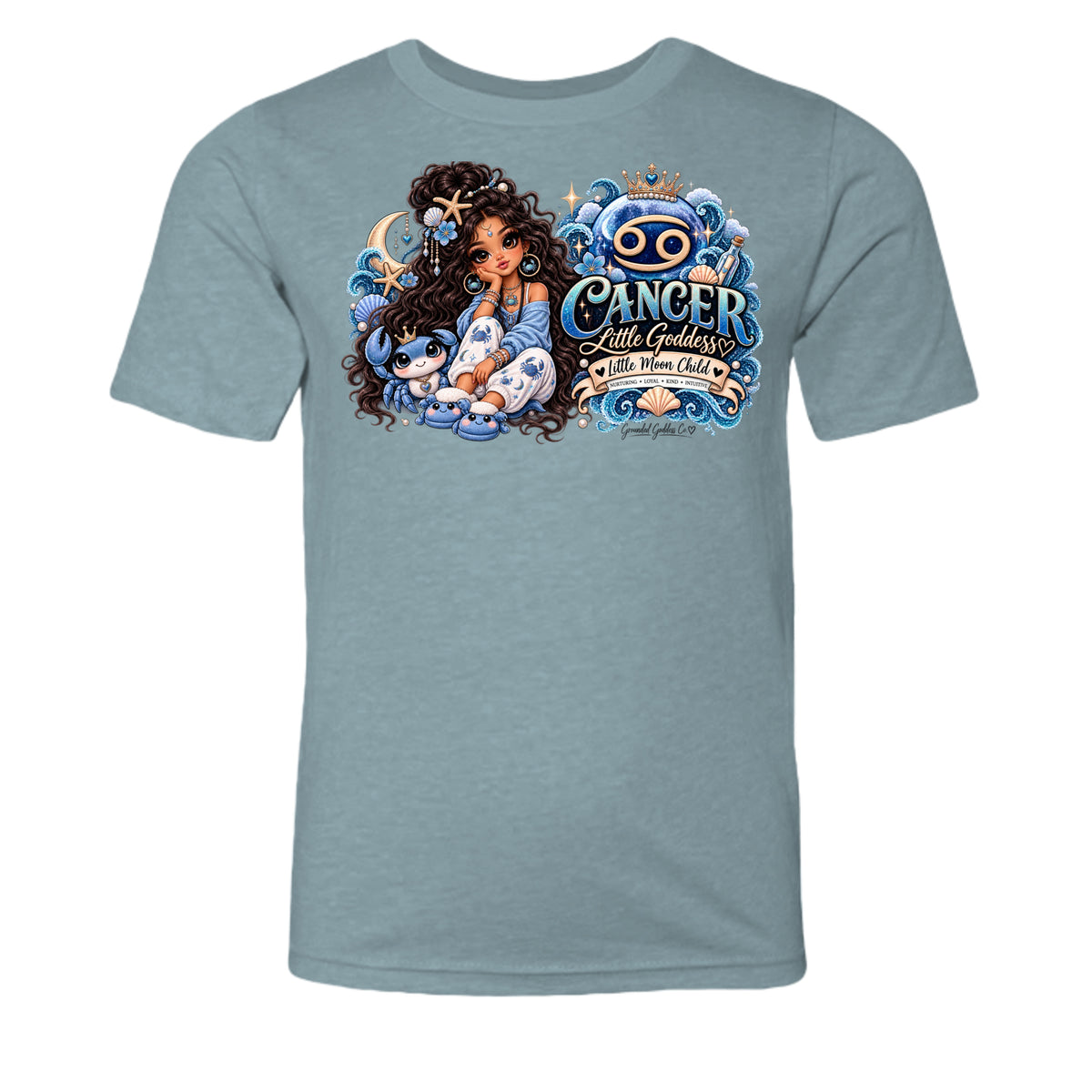 Heather Blue Lagoon - 3001YCVC - FRONT