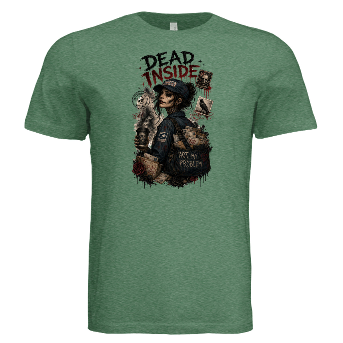 Grass Green Triblend - 3413C - FRONT